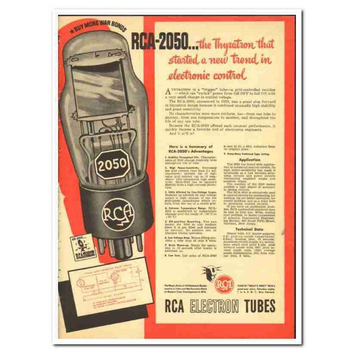 Rca Valvole RCA Valvola 2050 RCA Condizione: NOS 5 Valvola 2050 RCA Valvola 2050 RCA Stato:USA (Stati Uniti d'America) Produttor