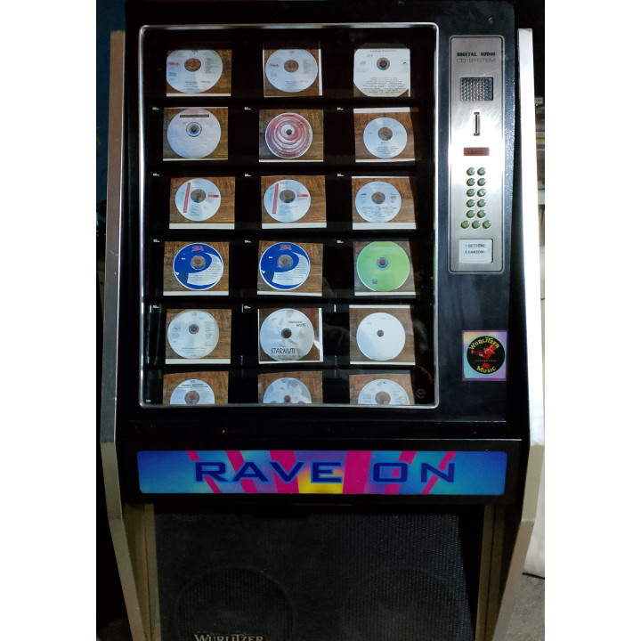 Wurlitzer Jukebox Wurlitzer Wurlitzer rave on jukebox 60 CD Condizione: NOS 1 Wurlitzer rave on jukebox 60 CD Wurlitzer rave on 