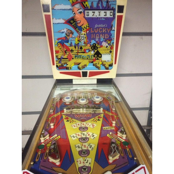 Italiano (Italian) Gottlieb FLIPPER " GOTTLIEB'S" LUCKY HAND 1 Flipper Gootlieb [product.weight]1 Shop I'm Jukebox iamjukebox.it