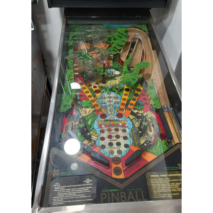 Italiano (Italian) Bally Special Force Pinball – Bally / Midway 1986 2 Flipper Elettronici [product.weight]2 Shop I'm Jukebox ia