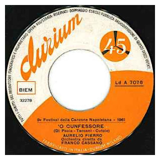 'O Cunfessore   Tutt' 'A famiglia [Aurelio Fierro] - Vinyl 7", 45 RPM