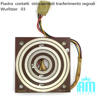 Wurlitzer Parti di ricambi Wurlitzer contatti Wurlitzer 136238 Condizione: Usato 1 contatti strisciante di trasferimento segnali
