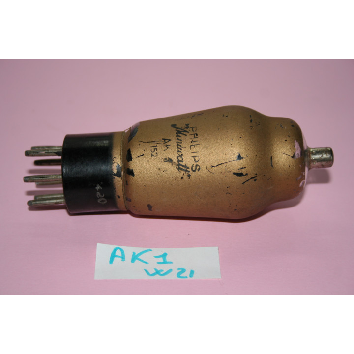 Philips Valvole Philips Valvola AK1 W21 Condizione: NOS 1 Valvola AK1 W21 Stato:Europa Produttore: Common type Europe tube/semic