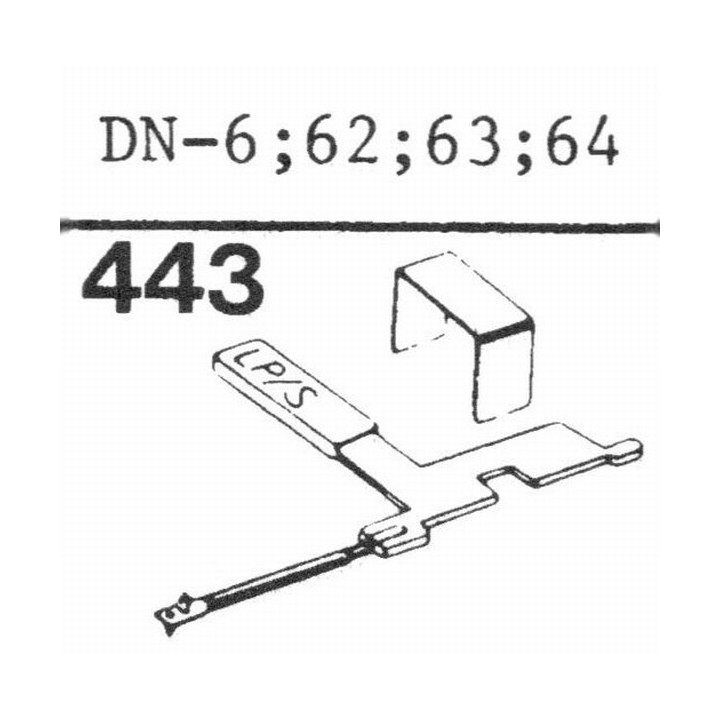 Huco Puntine per Jukebox e giradischi Giradischi Stylus HUCO 739 Substitute D.6 62-65 - NEW Condizione: NOS 3 Puntina per Giradi