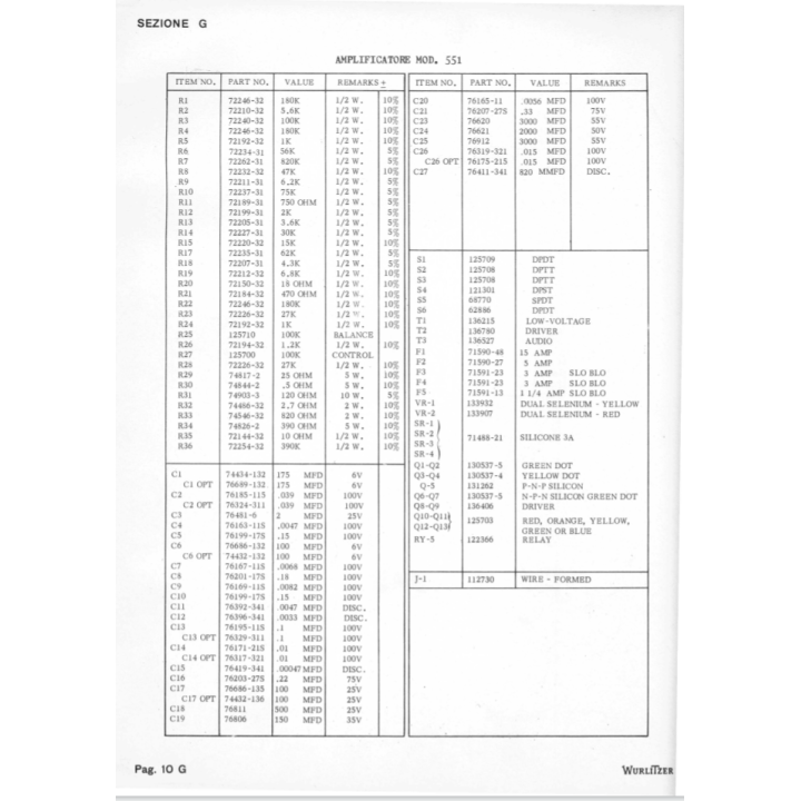 Wurlitzer Trasformatori Alimentazione transformatore Jukebox WURLITZER 3500 SERIE 551 AMPLIFIER 230V Condizione: Nuovo 9 Jukebox