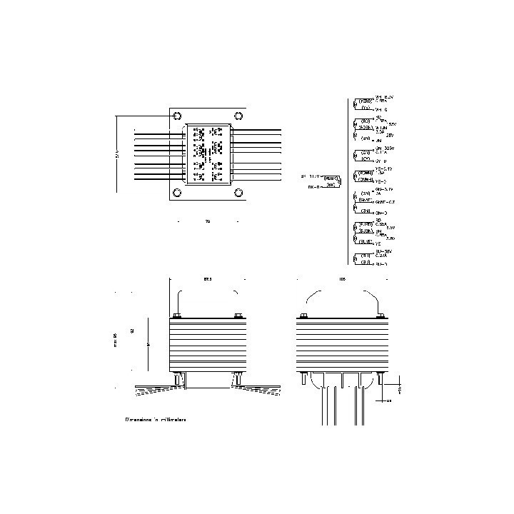 Seeburg Trasformatori Alimentazione transfatore per Jukebox SEEBURG Q100 TSU-5 Condizione: Nuovo 4 transfatore per Jukebox SEEBU