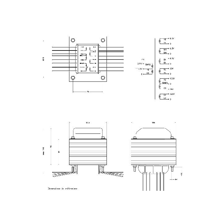 Seeburg Trasformatori Alimentazione Transformeatore da Jukebox SEEBURG S173 - 307666-1 - 773312 Condizione: Nuovo 7 Transformeat
