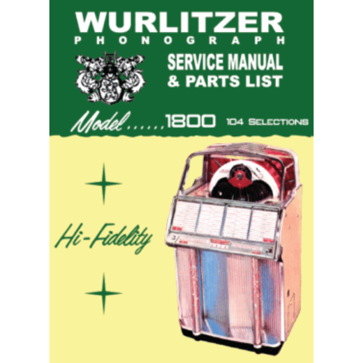 Italiano (Italian) [product.brand]Manuale Jukebox WURLITZER in pdf Modelli 2300, 2310 e 2310s 1 Manuali jukebox 1 Shop I'm Jukeb