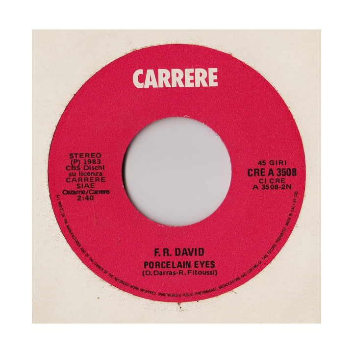 I Need You [F.R. David] - Vinyl 7", 45 RPM