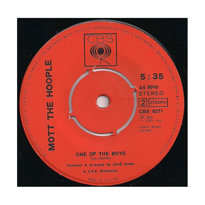 All The Young Dudes [Mott The Hoople] - Vinyl 7", 45 RPM, Single, Ster