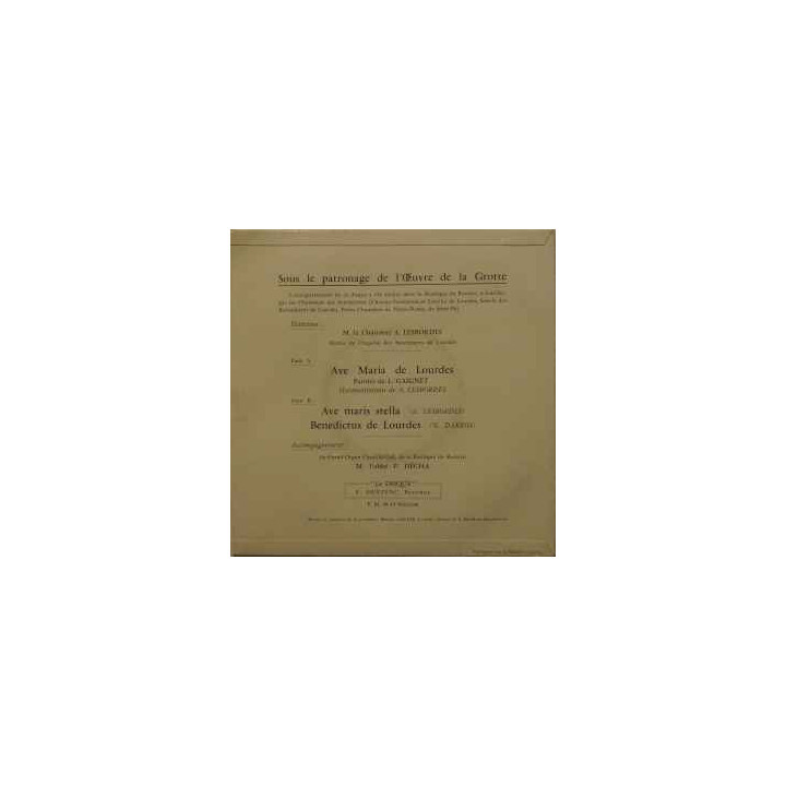 Ave Maria [Les Chanteurs Des Sanctuaires De Lourdes,...] - Vinyl 7", 4