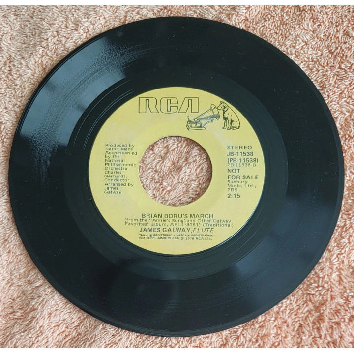 Danny Boy   Brian Boru's March [Robert White (3),...] - Vinyl 7", 45 R