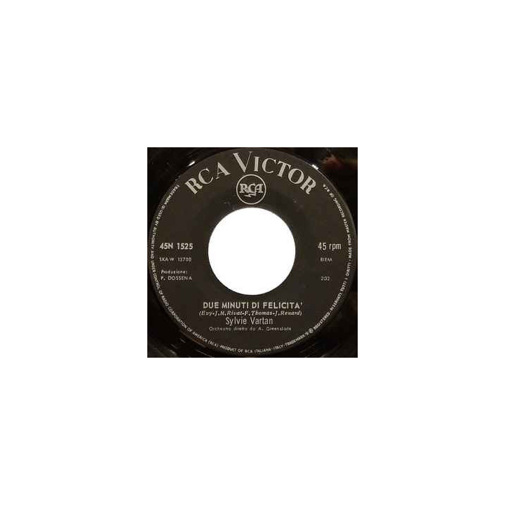 2 Minuti Di Felicità [Sylvie Vartan] - Vinyl 7", 45 RPM, Single