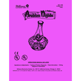 [product.brand] Manuali Flipper Manuale di istruzioni Arabian Nights originale Condizione: visto e piaciuto 1 Manuale di istruzi