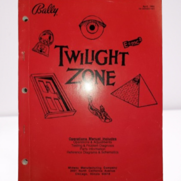 [product.brand] Parti di Ricambio Bally Manuale Bally TWILIGHT ZONE flipper originale Condizione: visto e piaciuto 1 Manuale Bal