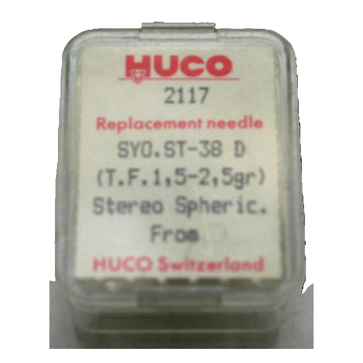 Huco Puntine per Jukebox e giradischi Puntina Huco 2117 Sanyo Fisher ST 38 D Condizione: NOS 1 Puntina Huco 2017 Sanyo Fisher ST