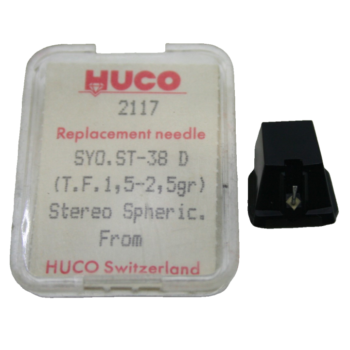 Huco Puntine per Jukebox e giradischi Puntina Huco 2117 Sanyo Fisher ST 38 D Condizione: NOS 2 Puntina Huco 2017 Sanyo Fisher ST