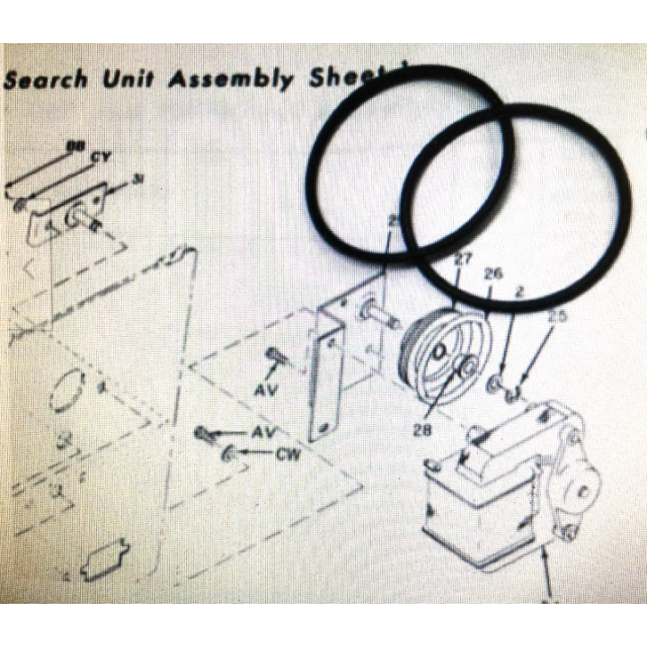 Ami Rowe Parti di ricambio Ami Rowe Rowe Ami Jukebox 1100 Cinghie di trasmissione unità di ricerca diametro 4,2 Condizione: Nuov