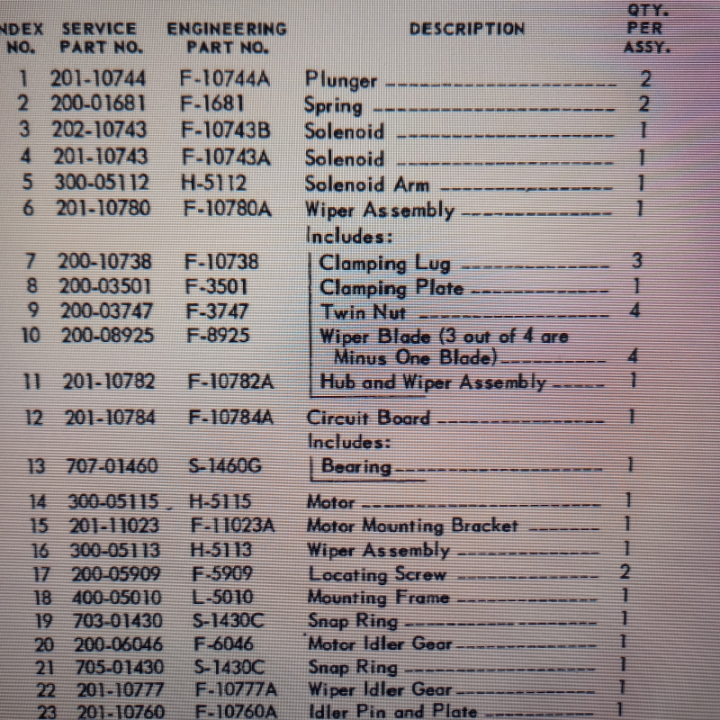 Italiano (Italian) Ami Rowe contatti striscianti wiper assembly F10738A 3 Parti di ricambio Ami Rowe 3 Shop I'm Jukebox iamjukeb