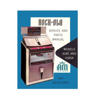 Rock Ola Parti di ricambio Rock ola Manuale Jukebox ROCK-OLA in pdf Modelli 418 S e 418 SA 'Capri Deluxe 2' e 'Rhapsody 2' (1964