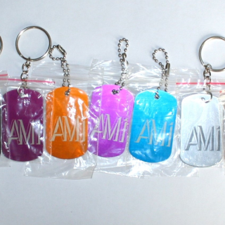 [product.brand] Home Portachiavi Ami in alluminio fresato Condizione: visto e piaciuto 1 Portachiavi AMI in alluminio fresato sc