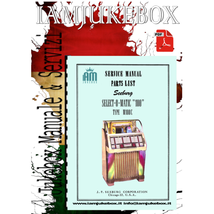 Italiano (Italian) Rock Ola Manuale Jukebox SEEBURG in pdf ad Modello M 100 C 1 Home [product.weight]1 Shop I'm Jukebox iamjukeb
