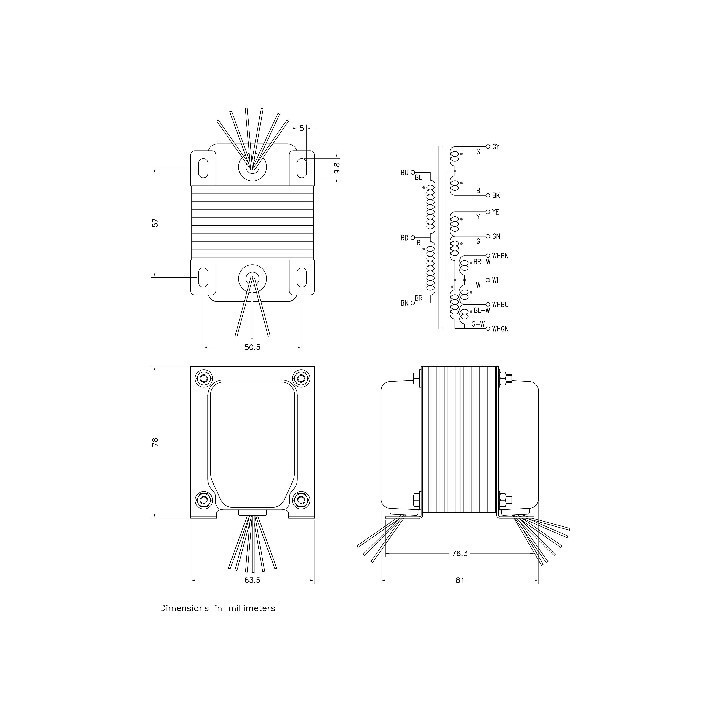 Ami Rowe Trasformatori di uscita Trasformatore per jukebox Ami 7868 tube Condizione: Nuovo 4 Trasformatore di uscita per jukebox