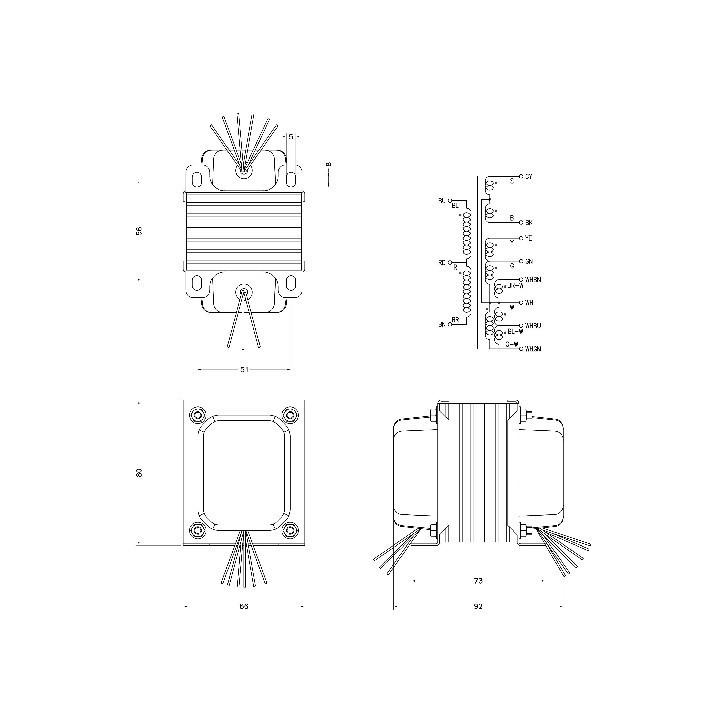 Ami Rowe Trasformatori di uscita Jukebox Output Transformer 7868 tube AMI 1963-1980 type xxx-200 Stereo Condizione: Nuovo 4 Juke