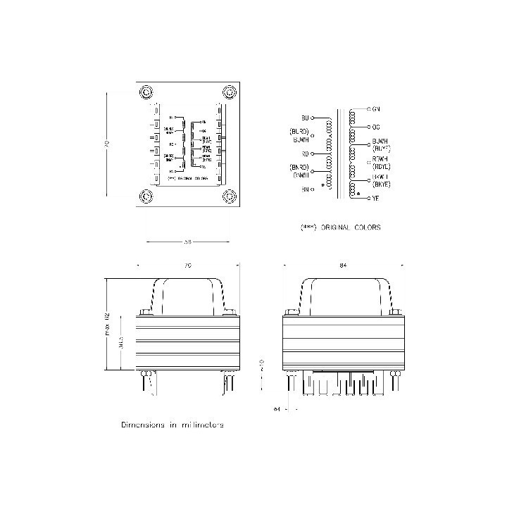 Seeburg Trasformatori di uscita Trasformatore di uscita - 6973 Tube Condizione: Nuovo 3 Trasformatore di uscita per jukebox SEEB