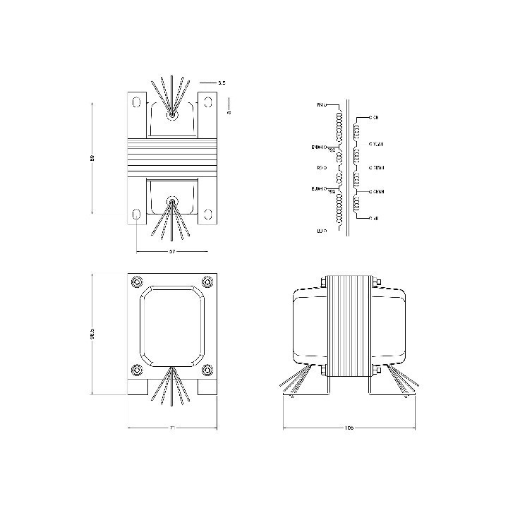 Ami Rowe Trasformatori di uscita Trasformatore di uscita 6L6 Jukebox Condizione: Nuovo 4 Trasformatore di uscita 6L6 Jukebox PP-