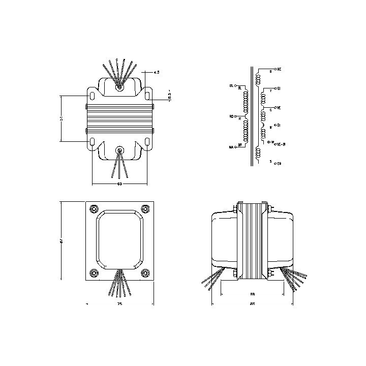 Rock Ola Trasformatori di uscita Trasformatore di uscita Jukebox - Tubo 6973 Condizione: Nuovo 2 Jukebox Output Transformer - 69