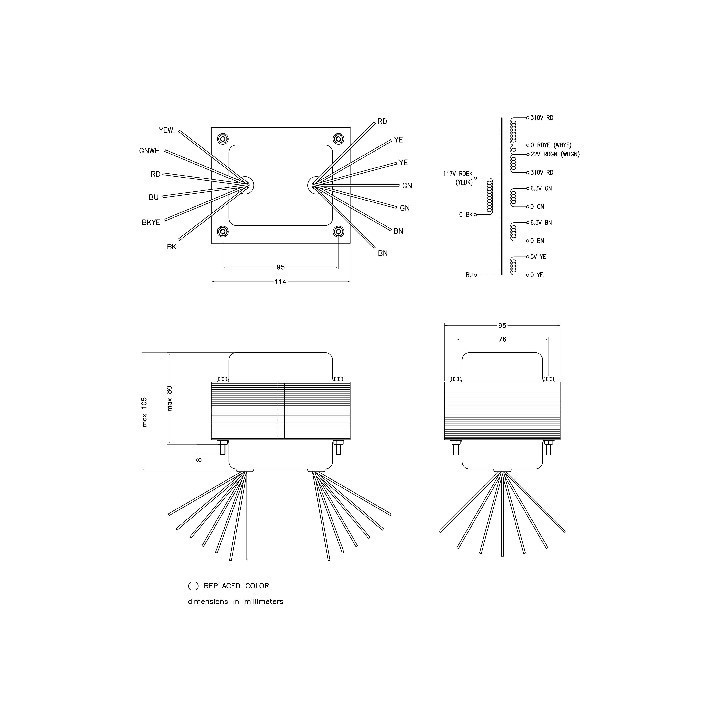 Ami Rowe Trasformatori Alimentazione I.T. 250W 117V 310-23-0-310V 0.3A 5V 4A Condizione: Nuovo 5 I.T. 250W 117V 310-23-0-310V 0.