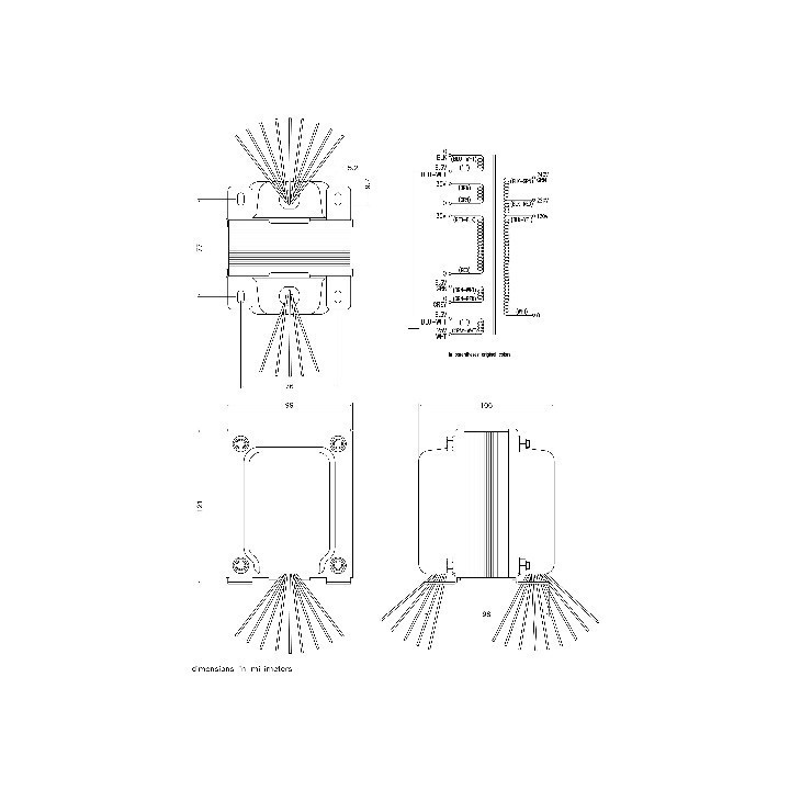 Rock Ola Trasformatori Alimentazione Main transformer ROCK OLA Original P/N 40113-2 606741 Condizione: Nuovo 4 Main transformer 