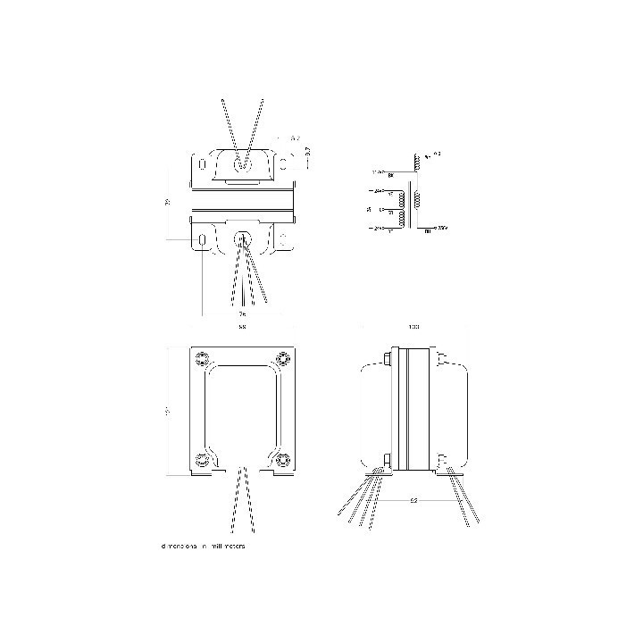 Ami Rowe Trasformatori Alimentazione Main transformer AMI "50-63 24-0-24V 2A Condizione: Nuovo 6 Main transformer AMI "50-63 24-