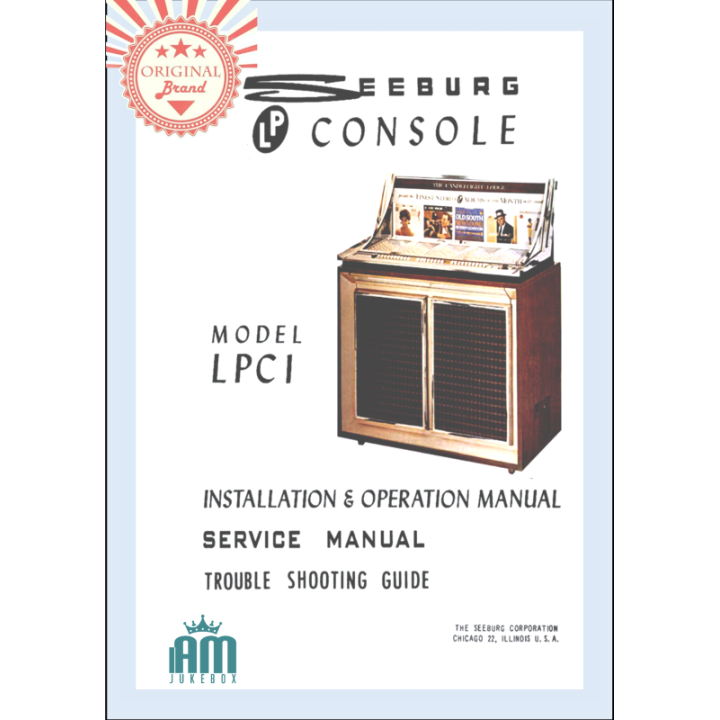 Seeburg Parti di ricambio Seeburg Manuale Jukebox SEEBURG in pdf ad alta definizione scaricabile. Modelli LPC1, LPC1R... (1963)