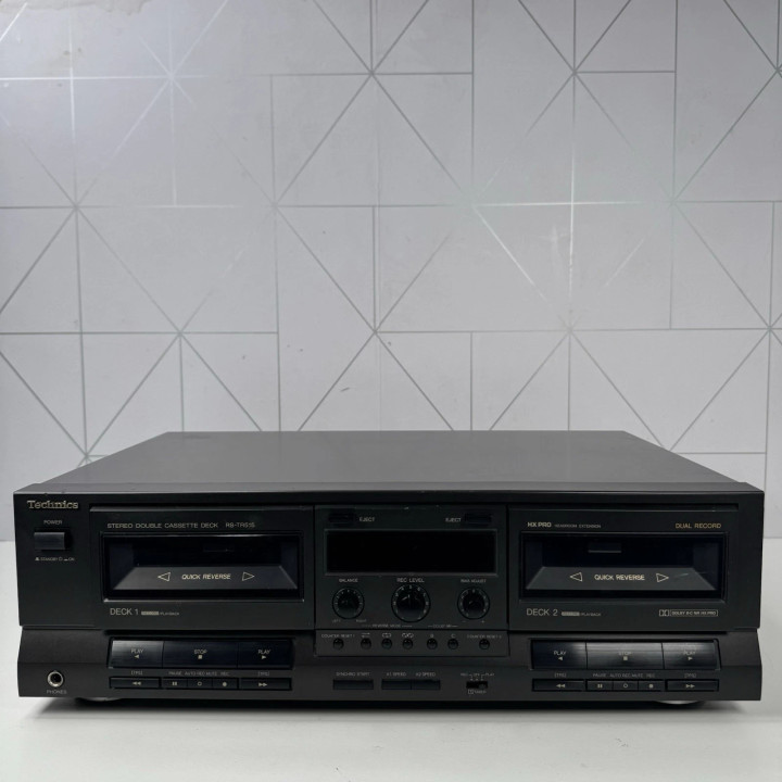 [product.brand] Home Technics RS-TR 515 Doppio registratore a cassette stereo Condizione: visto e piaciuto 1 Technics RS-TR515 D