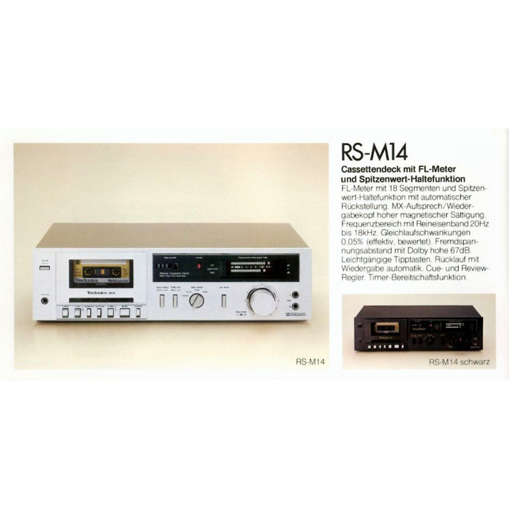 Technics Hifi Stereo Technics M14 Silver Front Stereo Cassette Deck Hi-Fi Separato - H Condizione: visto e piaciuto 2 Technics M