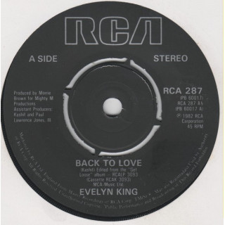 Back To Love [Evelyn King] - Vinyl 7", 45 RPM, Single, Stereo