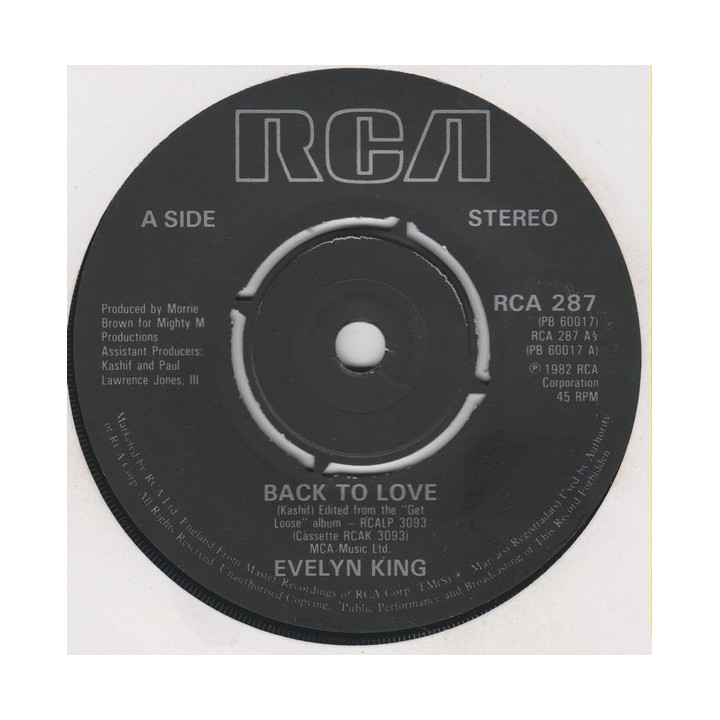 Back To Love [Evelyn King] - Vinyl 7", 45 RPM, Single, Stereo