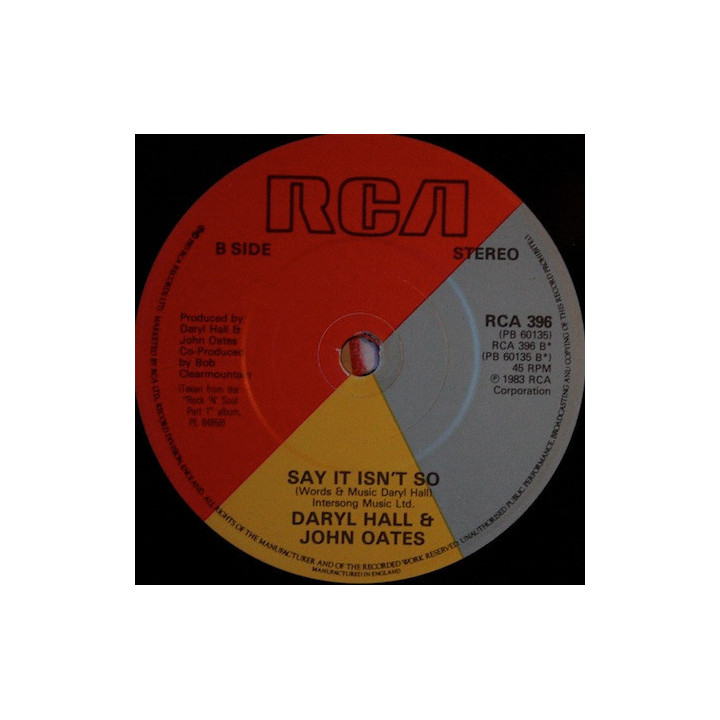 Adult Education [Daryl Hall & John Oates] - Vinyl 7", 45 RPM, Single