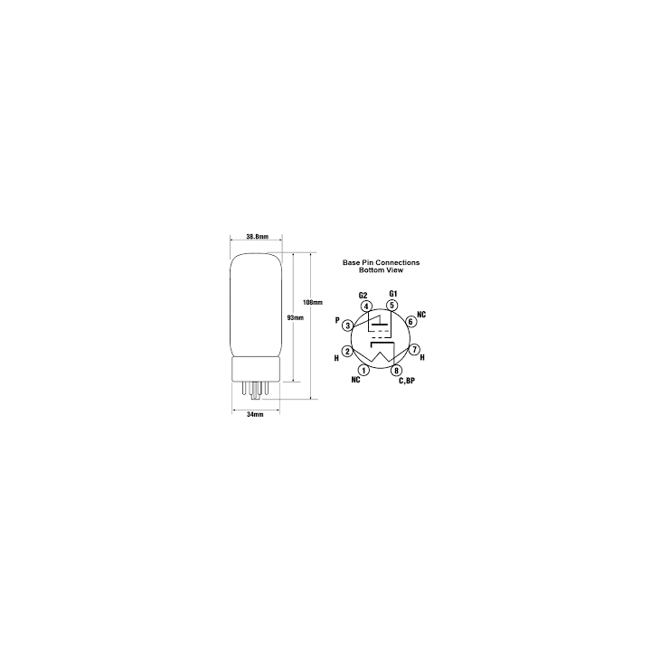 Sylvania Valvole Valvola 6L6G Condizione: NOS 3 Valvola 6L6G La valvola Tetrodo a fascio Finale di potenza d'uscita 5881 (anche
