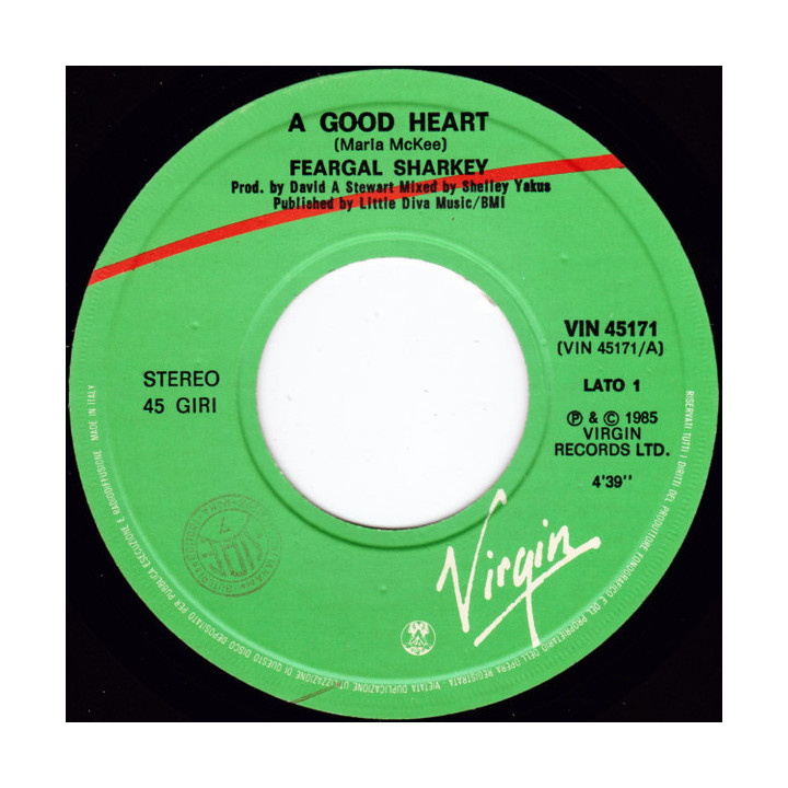 A Good Heart [Feargal Sharkey] - Vinyl 7", Single, 45 RPM