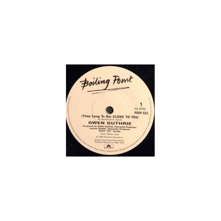 (They Long To Be) Close To You [Gwen Guthrie] - Vinyl 7", 45 RPM, Single