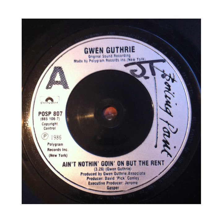 Ain't Nothin' Goin' On But The Rent [Gwen Guthrie] - Vinyl 7", 45 RPM,