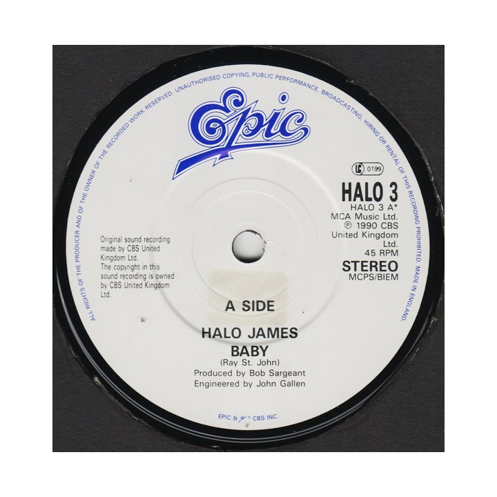 Baby [Halo James] - Vinyl 7", 45 RPM, Single, Stereo