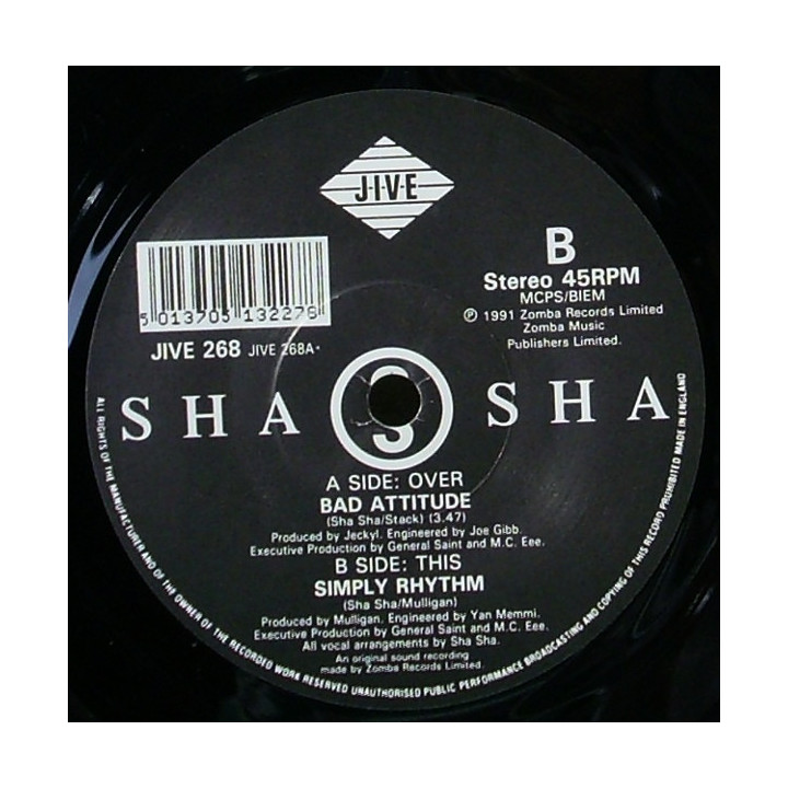 Bad Attitude [Sha Sha] - Vinyl 7", 45 RPM