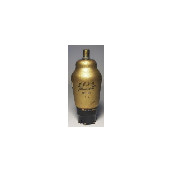 Philips Valvole Philips Valvola WE34 / AF7 Condizione: Usato 1 Valvola WE34 AF7 Stato:Italy Produttore: Common type Italy tube/s