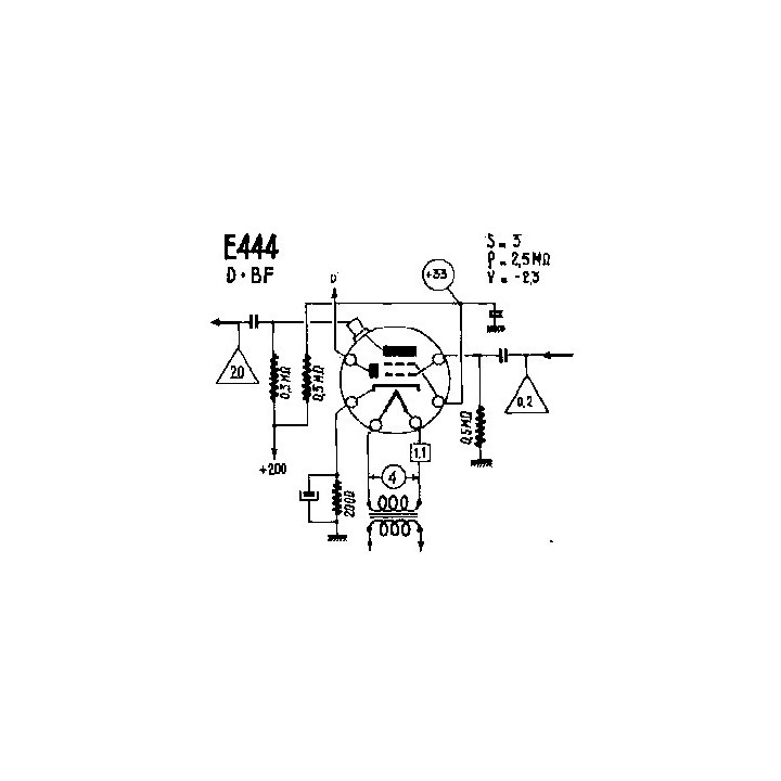 Philips Valvole Valvola E 444 Condizione: Usato 2 Valvola E 444 Note del venditore “testata con buona emissione , venduta come u