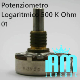Wurlitzer Parti di ricambio Ami Rowe Potenziometro Logaritmico 500 K Ohm Condizione: pari al nuovo 1 Potenziometro Logaritmico 5