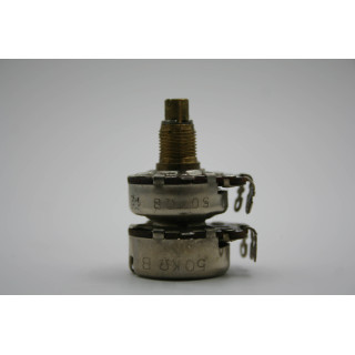 Wurlitzer Componenti eletronici Potenziometro lesa Stereo Logaritmico 2x50 K Ohm Condizione: Nuovo 1 Potenziometro lesa Stereo L